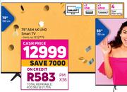 Hisense 75" (190cm) A6H 4K UHD Smart TV