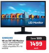 Samsung 48cm (19") HD Monitor LS19A330NHMXZN