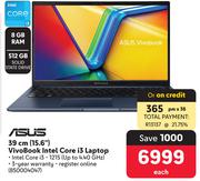 Asus 39cm (15.6") Vivobook Intel Core i3 Laptop