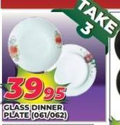 Glass Dinner Plate (061/062)-For 3