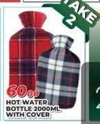Hot Water Bottle 2000ml With Cover-For 2