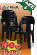 Mama Chairs Black-Each