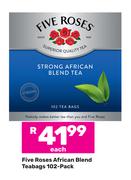 Five Roses African Blend Teabags 102 Pack-Each