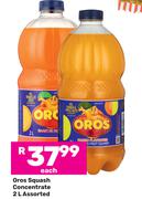 Oros Squash Concentrate Assorted-2L