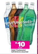 Soda T Carbonated Soft Drink Assorted-2L Each