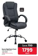 Storm High Back Chair