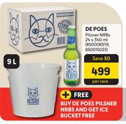 De Poes Pilsner NRBs-24 x 340ml Per Case