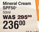 Avene Eau Thermale Mineral Cream SPF50+-50ml