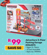 Adventure Wheels 3 Floor Parking Garage 036401