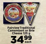 Fiarview Traditional Camembert Or Brie Cheese-125g Each