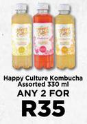 Happy Culture Kombucha Assorted-For Any 2 x 330ml