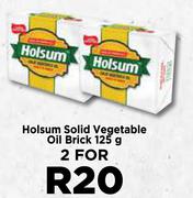 Holsum Solid Vegetable Oil Brick-For 2 x 125g