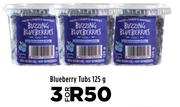 Blueberry Tubs-For 3 x 125g