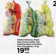 Golden Delicious, Royal Gala, Granny Smith, Fuji Starking Apple & Packham Pear Econopacks-1.5kg Each