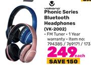 Volkano Phonic Series Bluetooth Headphones VK-2002-Each