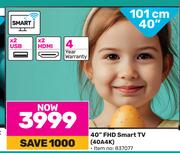 Hisense 40" (101cm) FHD Smart TV 40A4K