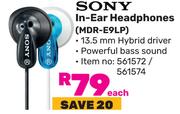 Sony In Ear Headphones MDR-E9LP