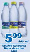 Aquelle Flavoured Water Assorted-500ml Each
