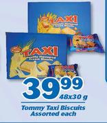 Tommy Taxi Biscuits Assorted-48 x 30g Each