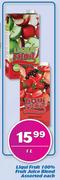 Liqui Fruit 100% Fruit Juice Blend Assorted-1Ltr Each