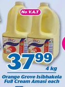 Orange Grove Isibhakela Full Cream Amasi-4Kg Each