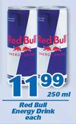 Red Bull Energy Drink-250ml Each