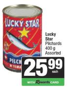 Lucky Star Pilchards Assorted-400gm Each