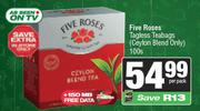 Five Roses Tagless Teabags (Ceylon Blend Only)-100 Per Pack