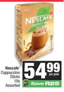 Nescafe Cappuccino Sticks 10s Assorted-Per Pack