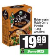 Robertson's Rajah Curry Powder Assorted-100gm Each