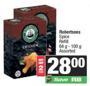 Robertsons Spice Refill Assorted 64gm/100gm-For Any 2 