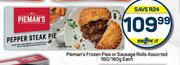 Pieman's Frozen Pies Or Sausage Rolls Assorted-160g/180g Each