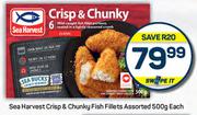 Sea Harvest Crisp & Chunky Fish Fillets Assorted-500g Each