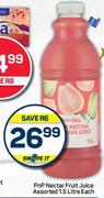 PnP Nectar Fruit Juice Assorted-1.5L Each