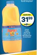Clover Tropika Flavoured Dairy Fruit Mix Assorted-2L Each