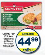 Country Fair Chicken Steaklets In Sauce Assorted-400g Each