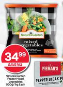 Natures's Garden Frozen Mixed Vegetables-900g/1Kg Each