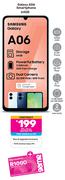 Samsung Galaxy A06 64GB Smartphone-On Red Flexi 170