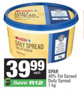 Spar 40% Fat Spread Daily Spread-1Kg Each