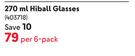 Consol 270ml Hiball Glasses-Per 6-Pack