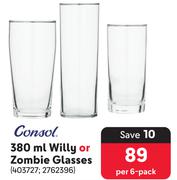 Consol 270ml Hiball Glasses-Per 6-Pack