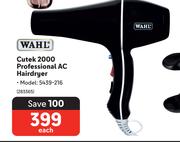 WAHL Cutek 2000 Professional Ac Hairdryer 5439-216 283365-Each
