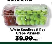 White Seedless & Red Grape Punnets-Each