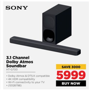 Sony 3.1 Channel Dolby Atmos Soundbar HT-G700