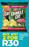 Willards Crinkle Cut Chips-For 2 x 120g