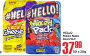 Hello Maize Naks Assorted-50 x 20g