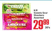K.R Sweets Sour Shockers Assorted-20's