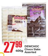 Dewchoc Choco Slabs Assorted-400g
