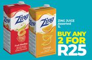 Zing Juice Assorted-For 2 x 1L