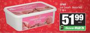 Spar Ice Cream Assorted-2Ltr Each